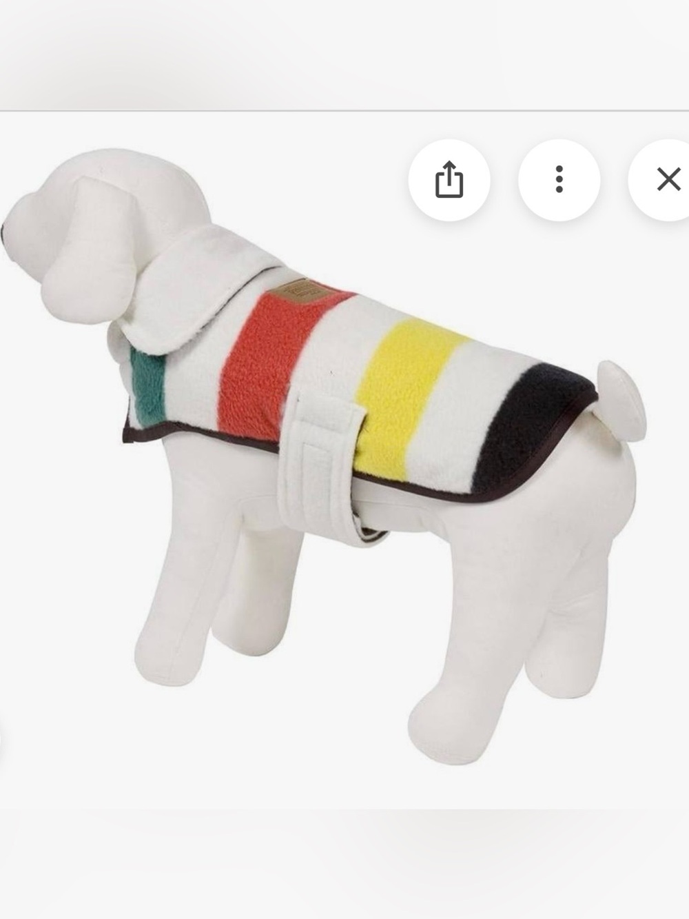 New Pendleton National Park striped dog vest M up to 30 lb